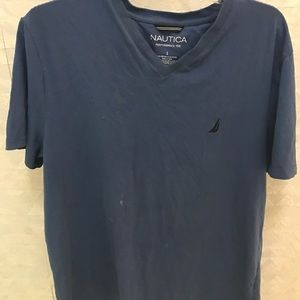 Nautica navy blue tee short sleeve
